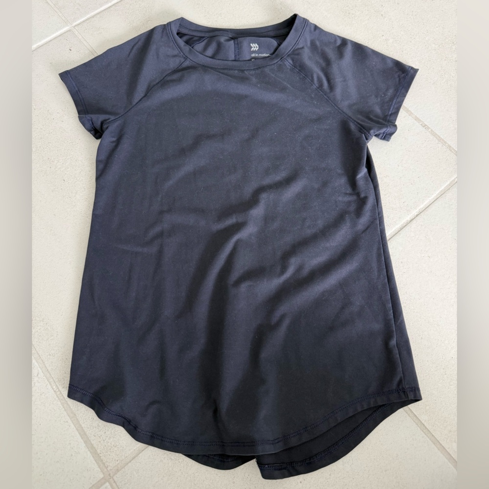 all in motion Navy Short Sleeve Tee